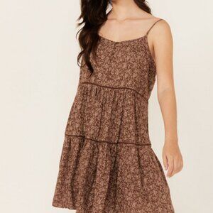 Cleo + Wolf Women's Beau Printed Mini Dress Adjustable Strap S